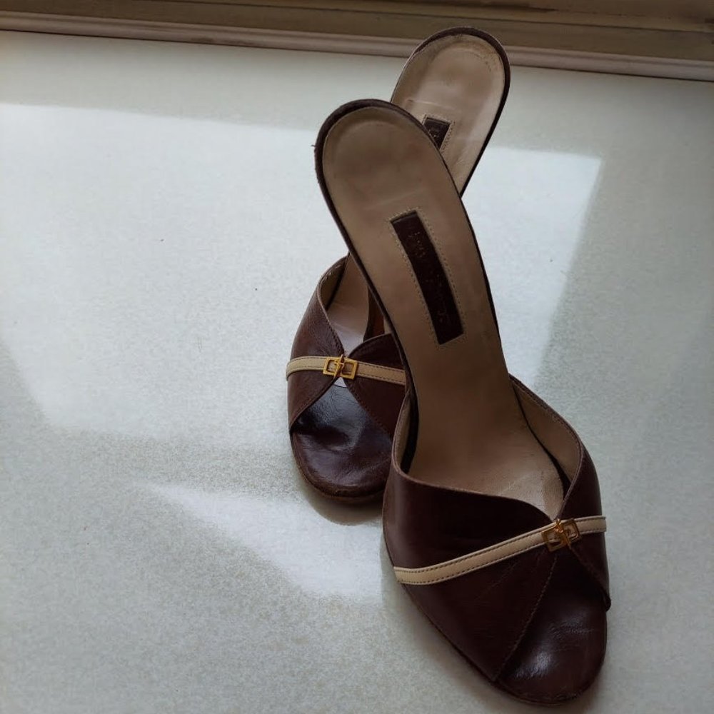EUC - Cesare Paciotte  Luxury Summer Shoes in Brown/Beige - 38.5,  Italy